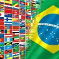 ブラジル国旗と世界