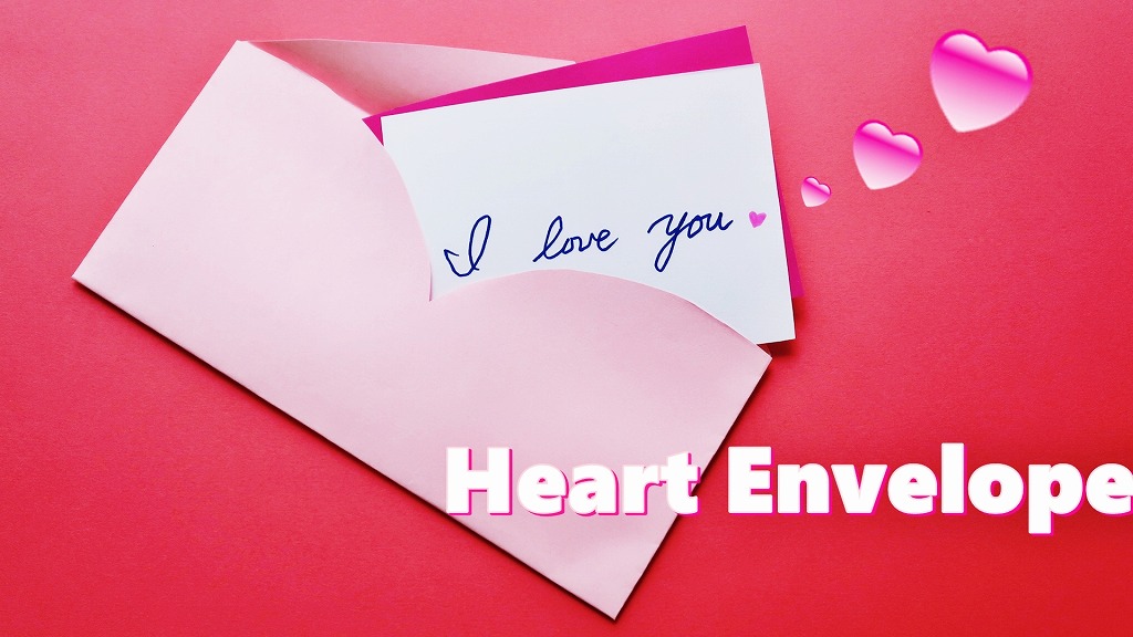 ハートの封筒 長方形の作り方 無料テンプレートダウンロード付き Heart Envelope Free Template Download 海外tips Diyエコスローライフ